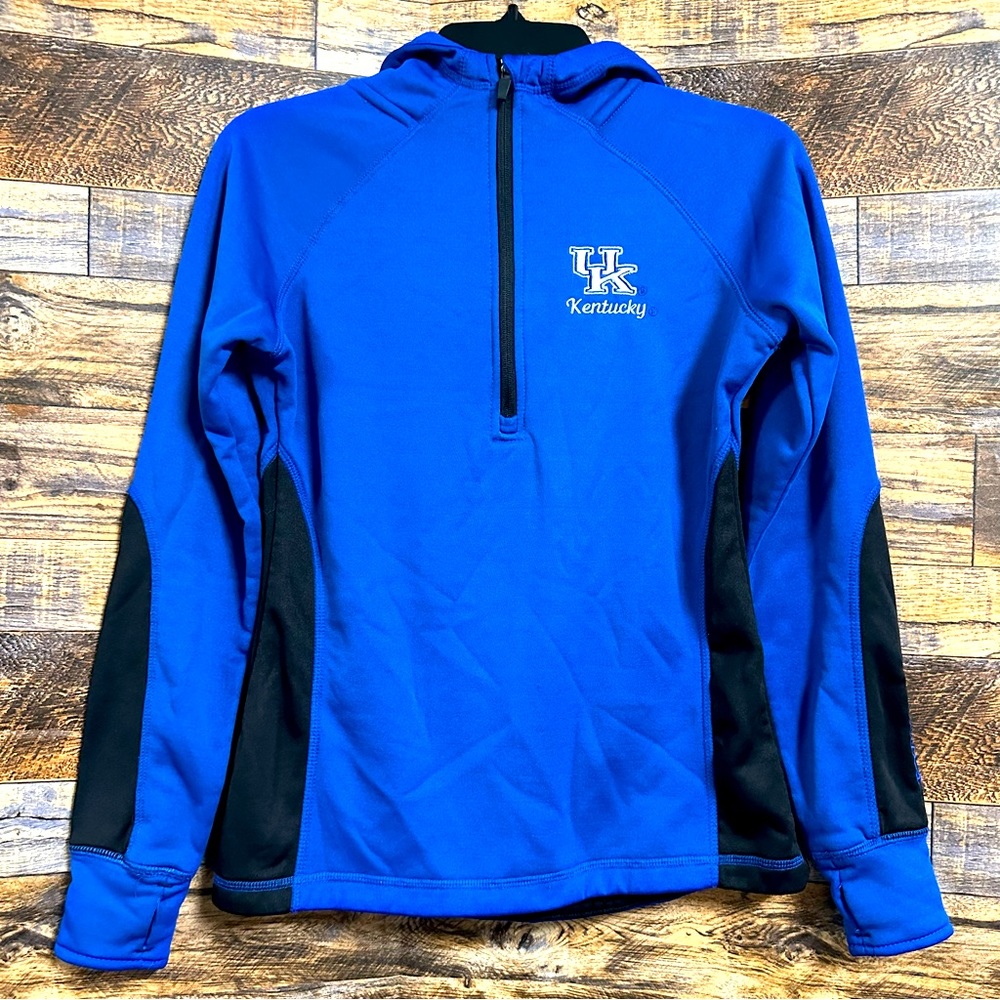 Colosseum | UK Kentucky Quarter Zip Hooded Pullover (size S) 💙